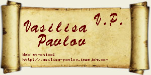 Vasilisa Pavlov vizit kartica